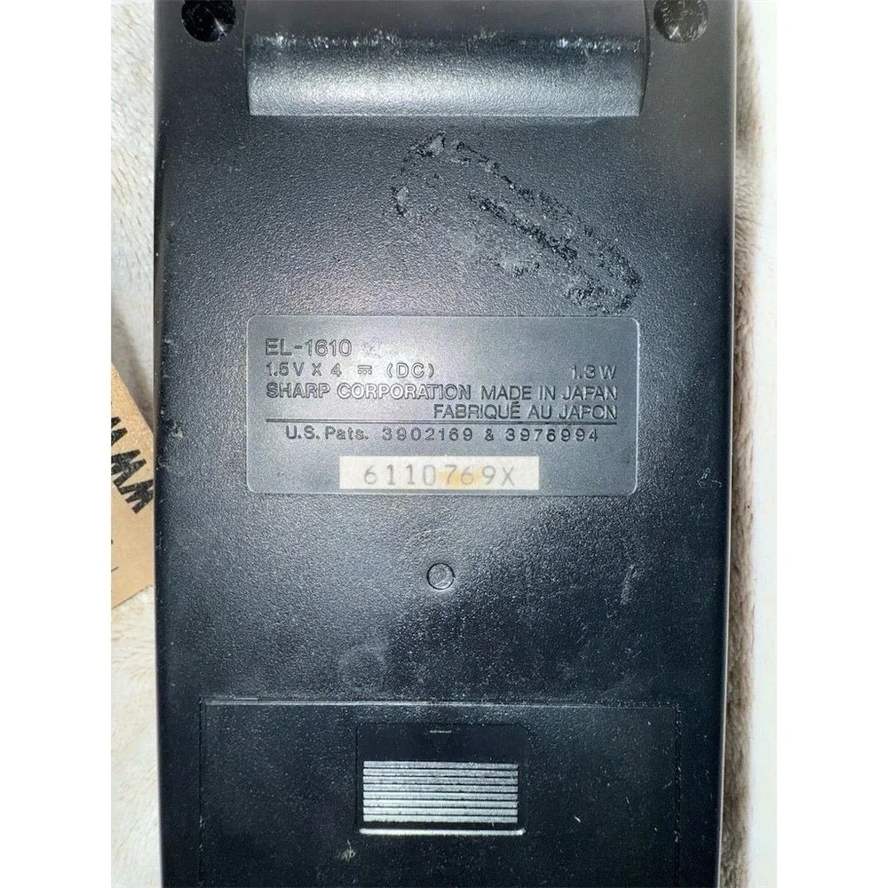 Vintage Sharp ELSI MATE EL-1610 Calculator‎ with Leather Case